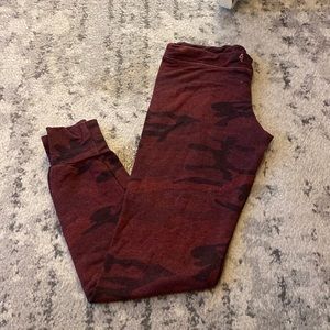 Sundry Red Camo Sweatpants/Leggings